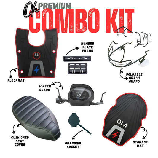 Ola Premium Kit Crash Guard with Foldable Footrest For Ola S1, S1 Pro, S1 Air, S1 X & X+, Gen 2 & Gen 3