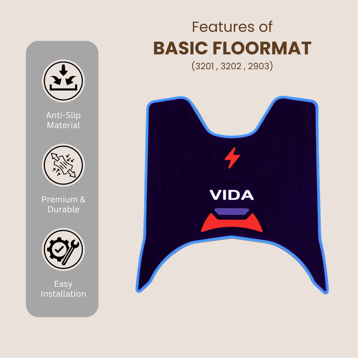 Vida Coloured Floor Mat For Vida V1, V1 Pro, V1 Plus, V2 Pro, V2 Plus & V2