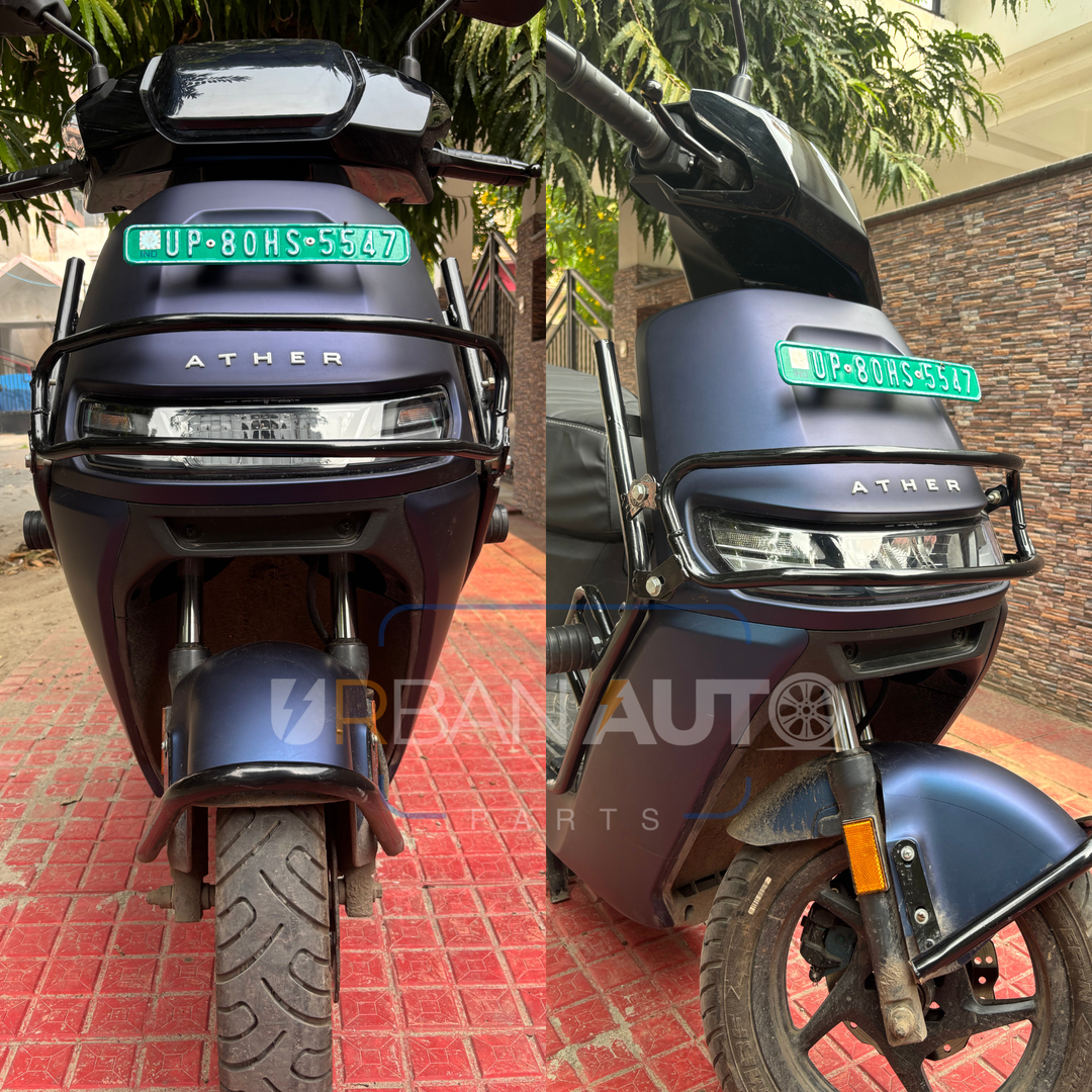Ather Rizta Crash Guard With Foldable Footrest