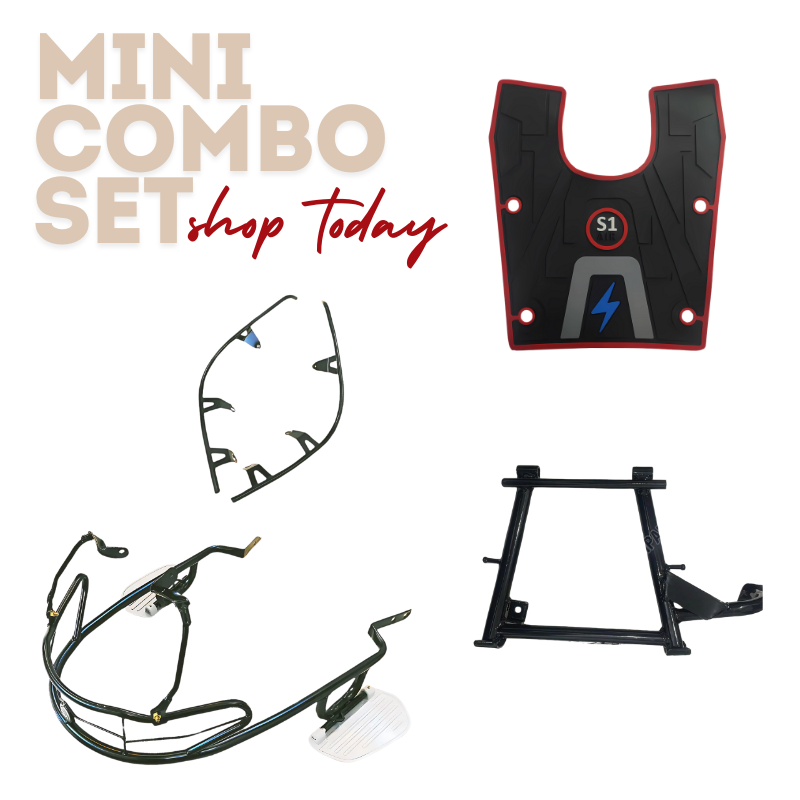 Super Saver Mini Combo Kit with Sleek Guard And Foldable Footrest For Ola S1 Pro Gen 2, S1 Air, S1 X/X+