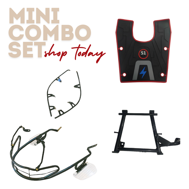 Super Saver Mini Combo Kit with Sleek Guard And Foldable Footrest For Ola S1 Pro Gen 2, S1 Air, S1 X/X+